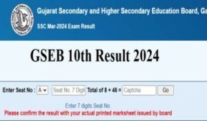 GSEB SSC Result 2024: गुजरात बोर्ड कक्षा 10वीं का परिणाम जारी, यहां से अपना परिणाम देखें